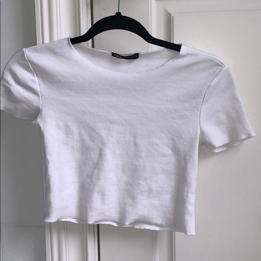 Zara White Basic Tee